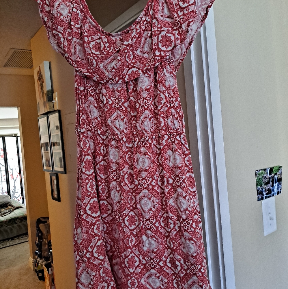 Pink Republic Red and White Dress